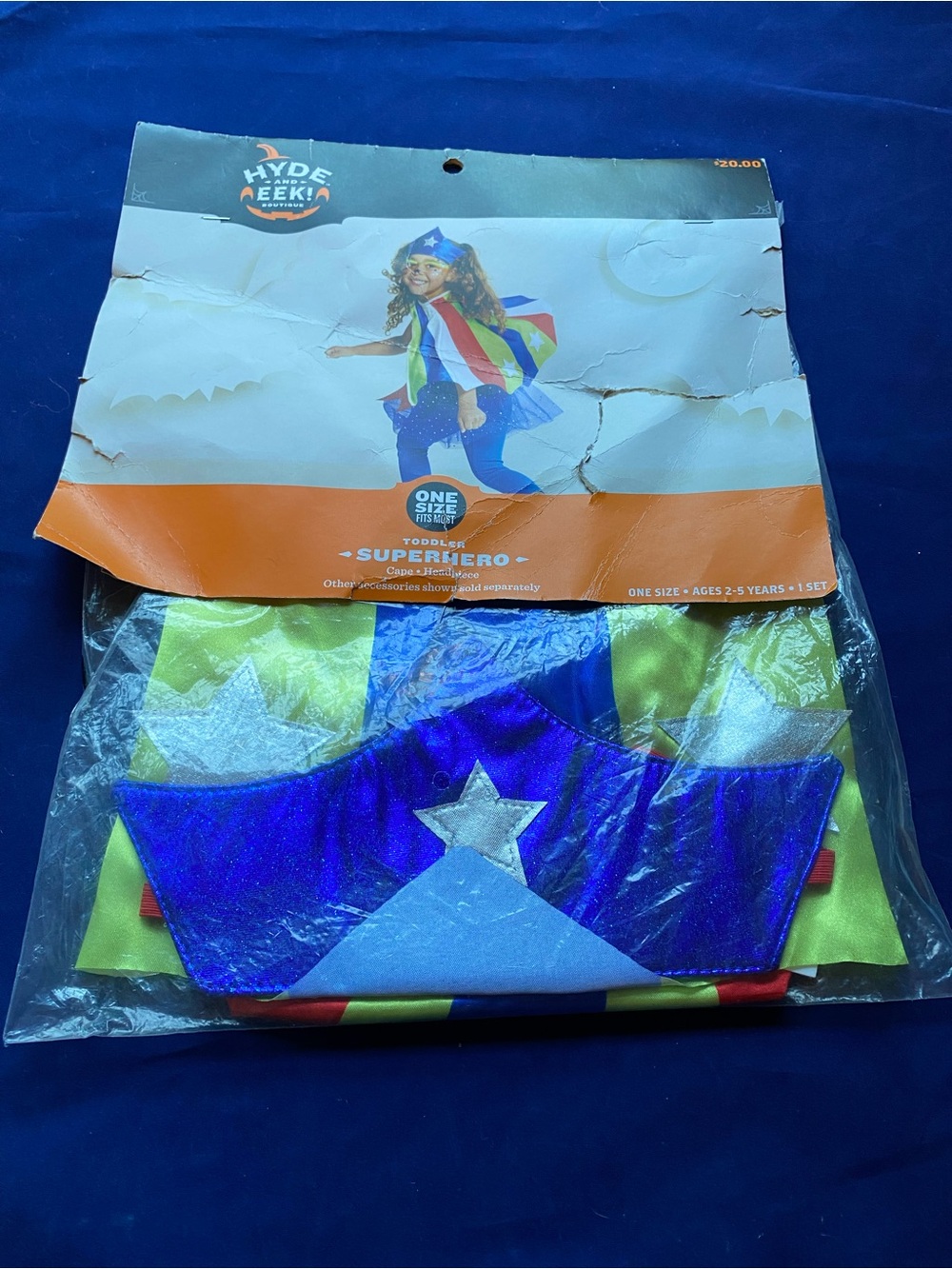 New Halloween Hyde & Eek! Toddler Superhero Cape & Headpiece